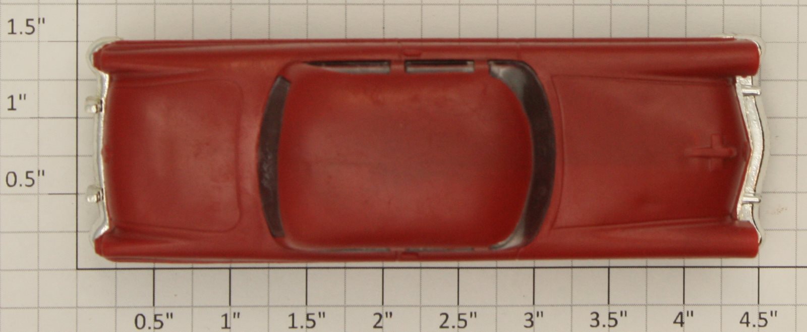 Lionel 6414-25 Red Repro Automobile with Chrome Bumpers