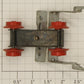 American Flyer XA13A085R Crosshead Guide & Front Truck Assembly with Red Wheels