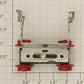 American Flyer XA13A085R Crosshead Guide & Front Truck Assembly with Red Wheels