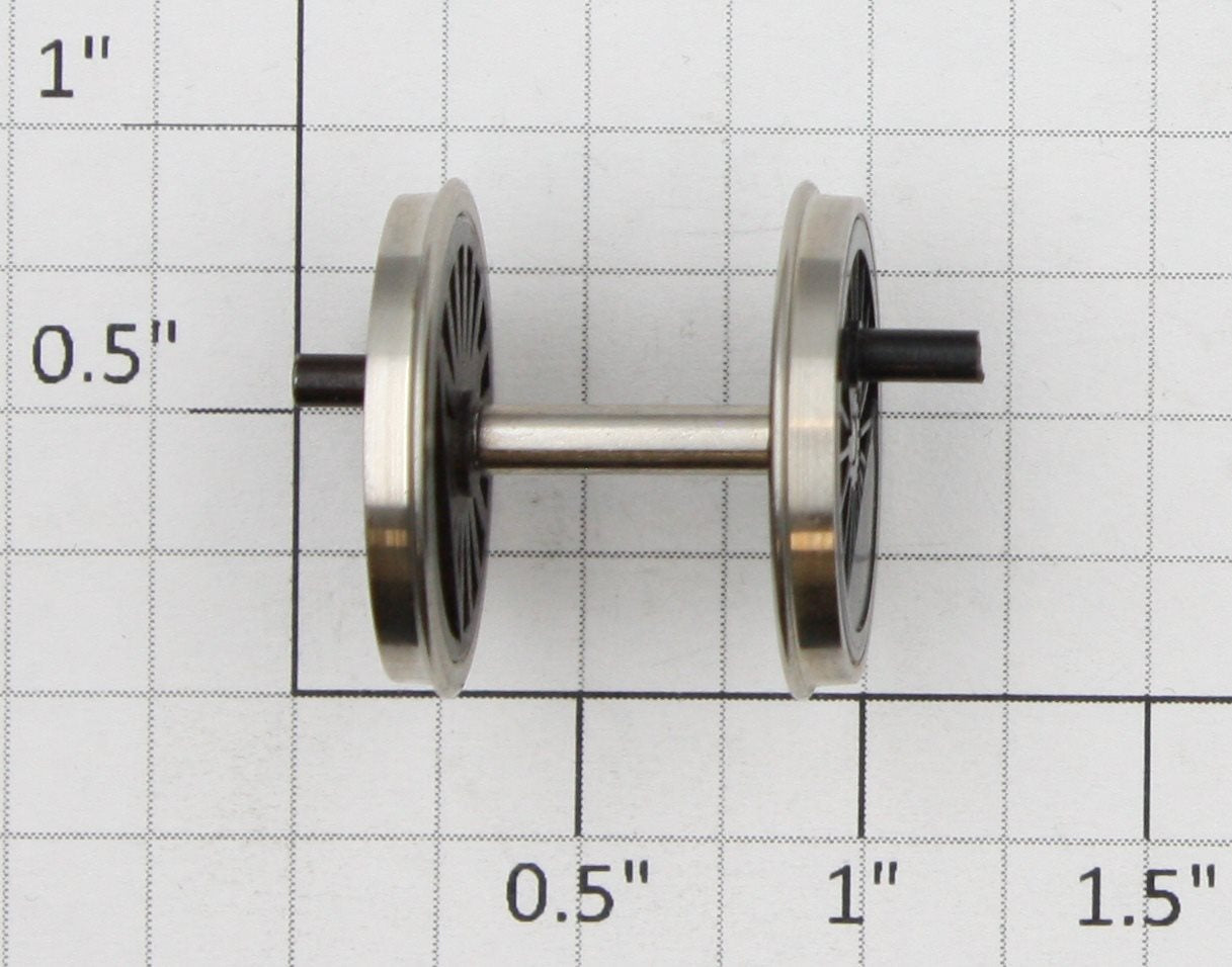 Roundhouse 24151 HO Black Idler Driver Wheel Set with Nickel Rim