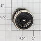 Roundhouse 24151 HO Black Idler Driver Wheel Set with Nickel Rim