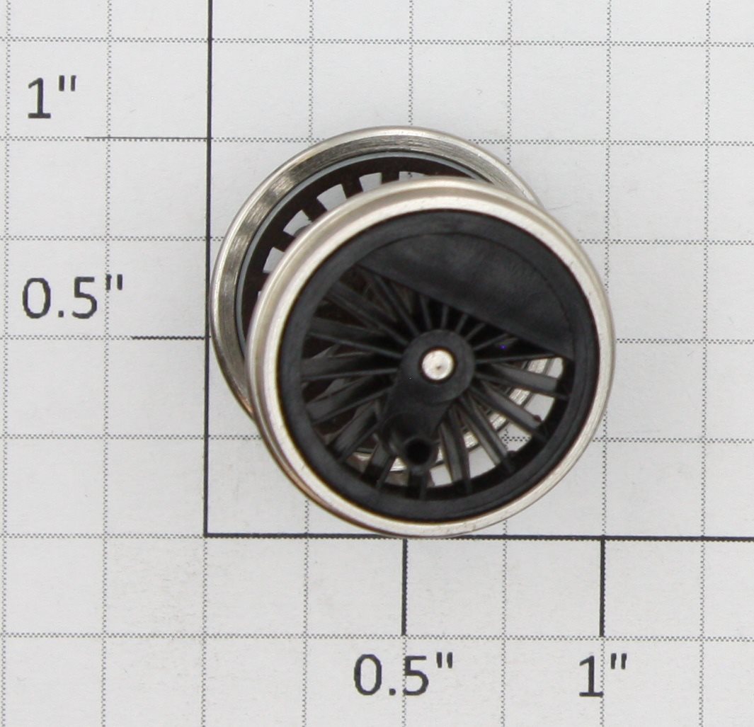 Roundhouse 24151 HO Black Idler Driver Wheel Set with Nickel Rim