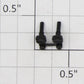 Roundhouse 24408 HO Black Plastic Eccentric Crank (Set of 2)