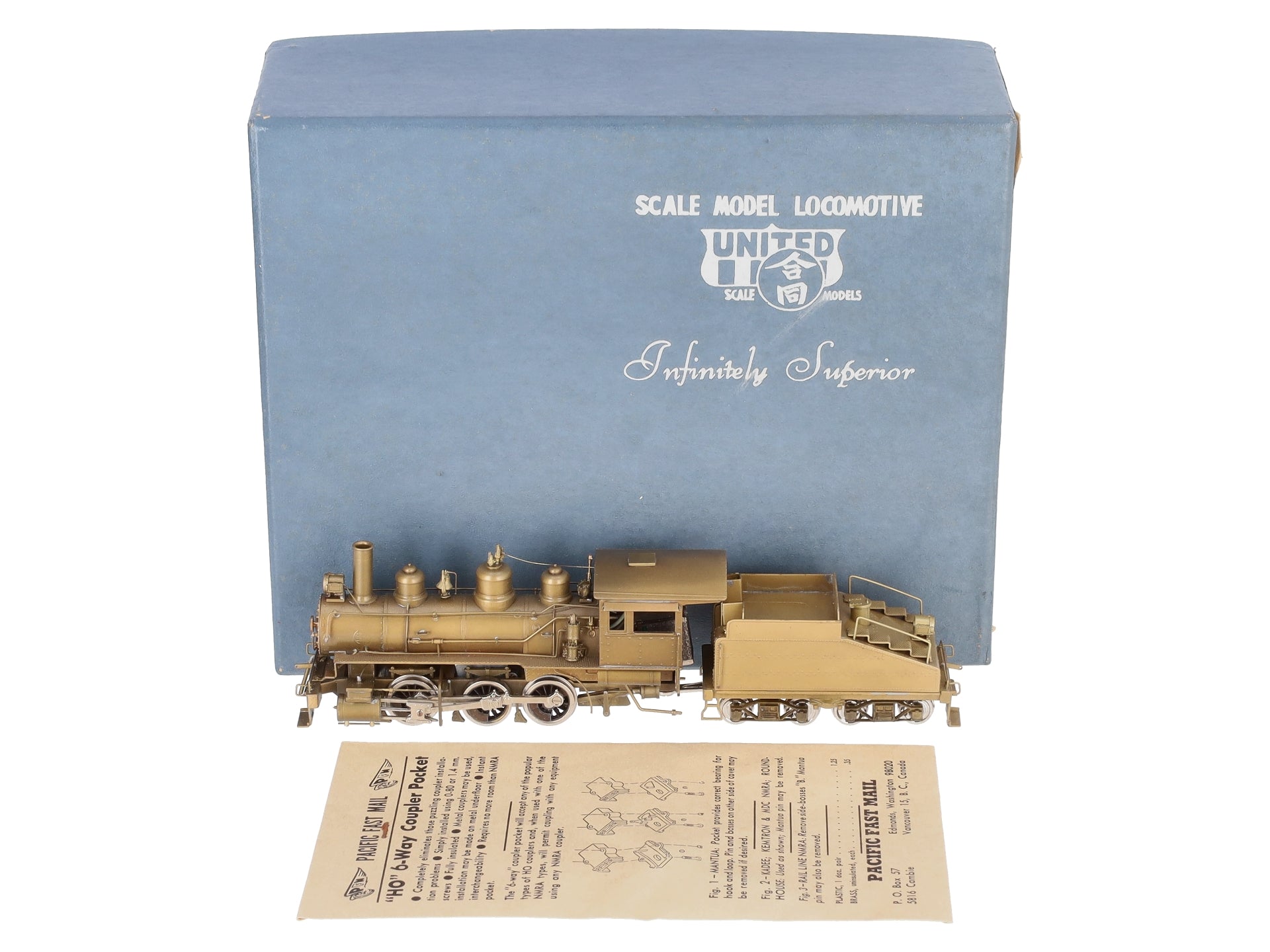 HO Brass PFM - United Various Roads 65-Ton Heisler Geared