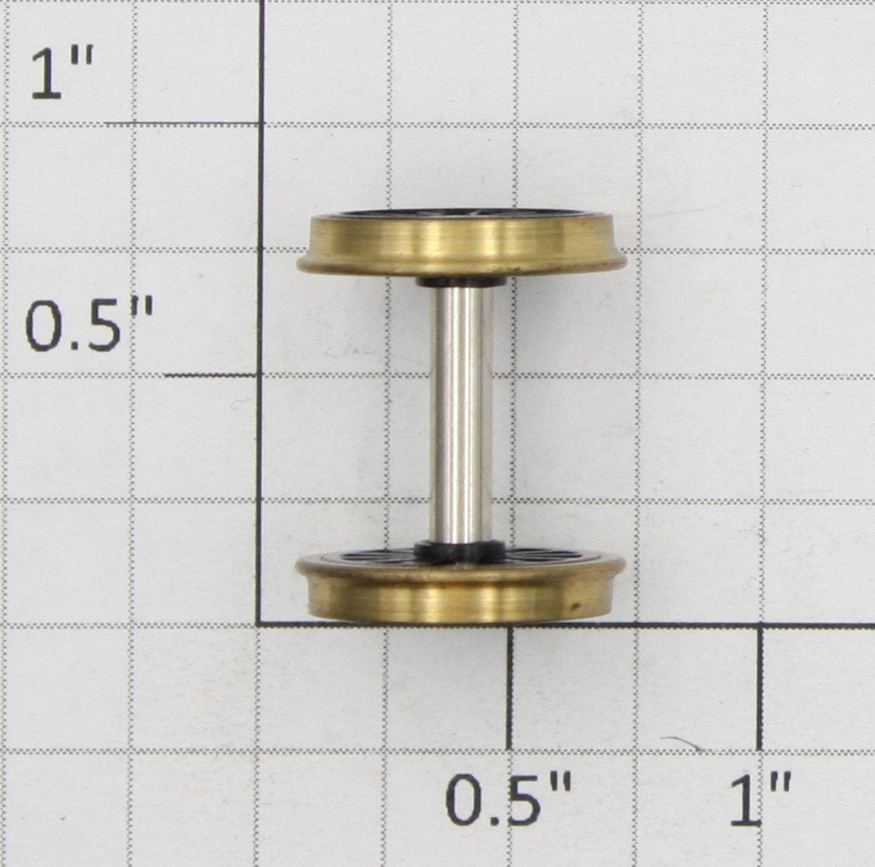 Roundhouse 24165 HO Black Wheel Set with Brass Rim