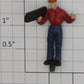 Lionel 34144-182 Scrap Yard Red Shirt Figure with Number Board #16