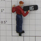 Lionel 34144-182 Scrap Yard Red Shirt Figure with Number Board #16