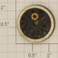 American Flyer XA10009B1 Flangeless Wheel Assembly with Brass Square Stud