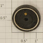 American Flyer XA10009B1 Flangeless Wheel Assembly with Brass Square Stud
