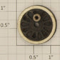 American Flyer XA10009B1 Metal Flangeless Wheel Assembly with Nickel Square Stud