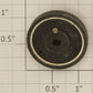 American Flyer XA10009B1 Metal Flangeless Wheel Assembly with Nickel Square Stud