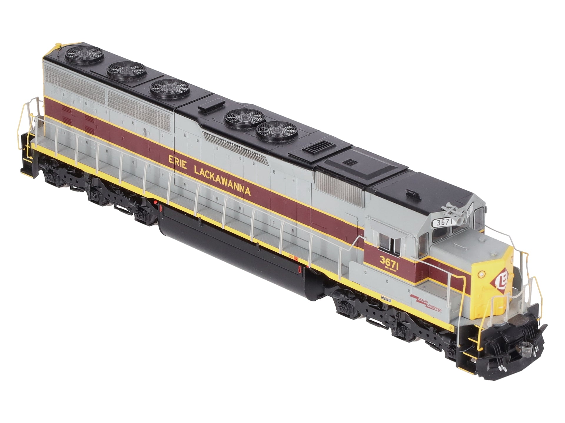 Athearn G67233 HO SD45-2 Erie Lackawanna w/DCC & Sound # 3671