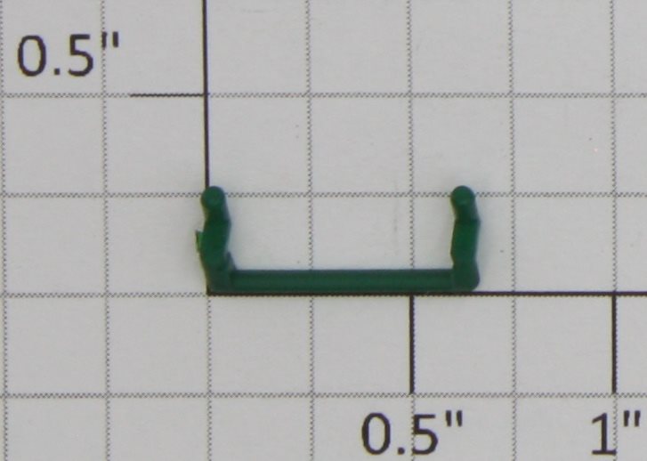 Lionel 87404-35 G Gauge Green Molded Plastic Grab Rail