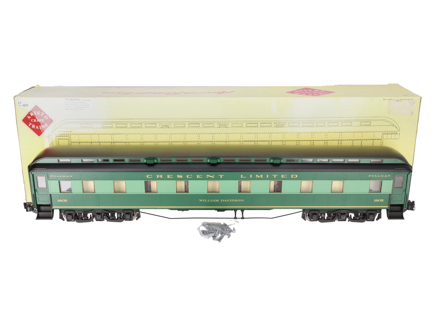 Aristo-Craft 31805 Southern Crescent "William Davidson" Pullman w/ Metal Wheels LN/Box