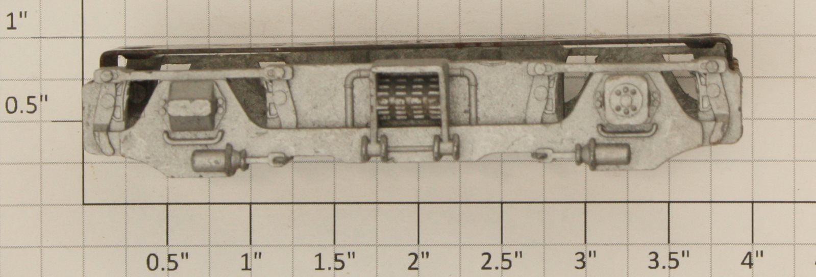 American Flyer XA11456-A S Alco Silver Diesel Truck Side & Bottom Plate Assembly