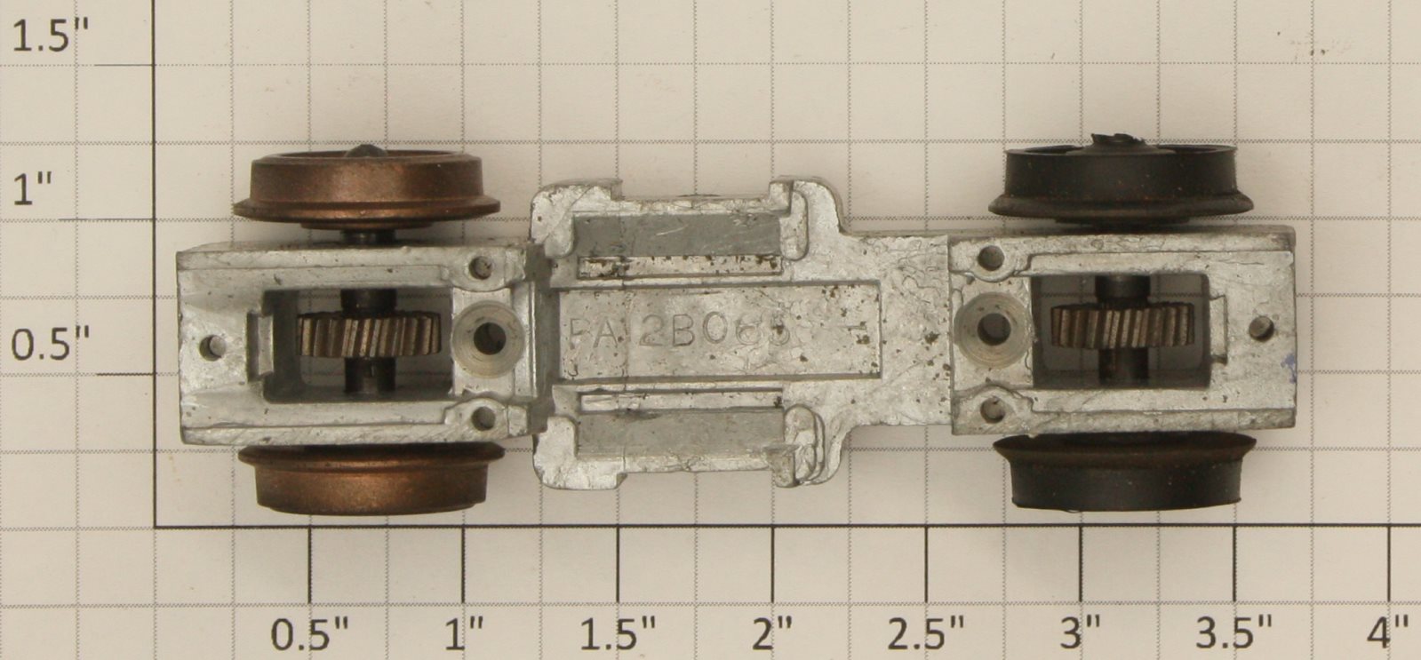 American Flyer PA2B065 S Scale Late Model Diesel Truck Chassis & Wheel Assembly