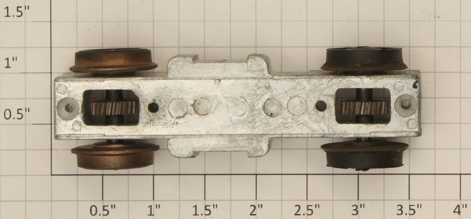 American Flyer PA2B065 S Scale Late Model Diesel Truck Chassis & Wheel Assembly
