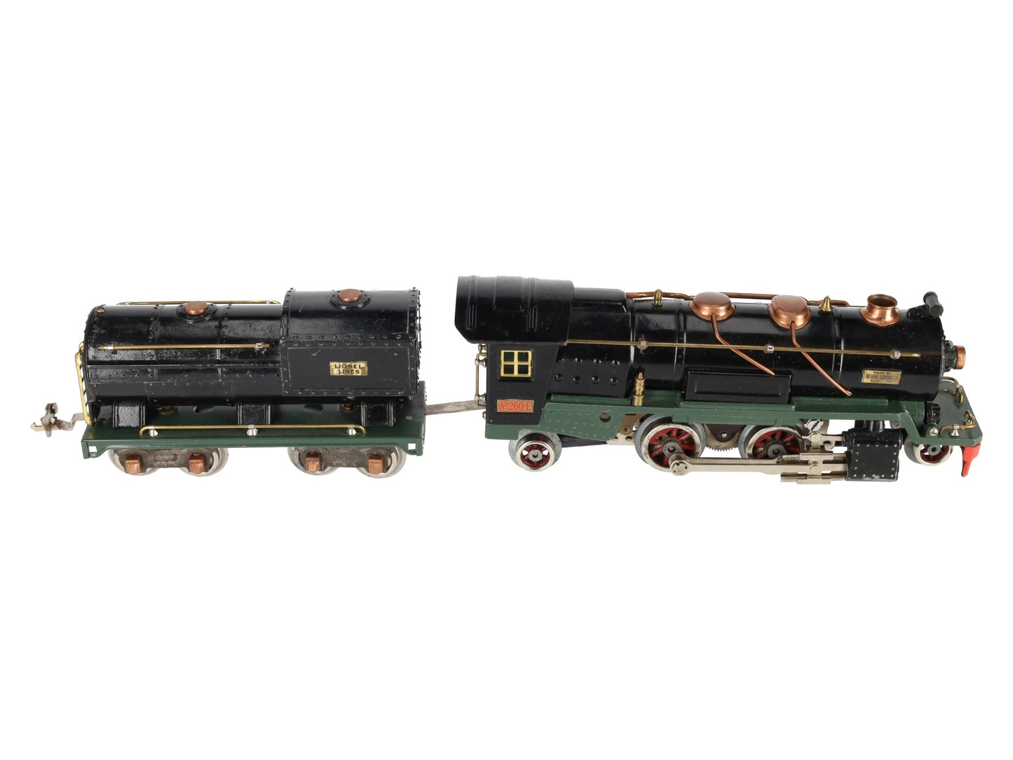 Lionel 260E Vintage O Prewar 2-4-2 Tinplate Steam Loco w/ 260T Tender - Repaint VG