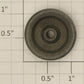 Lionel 2023-70 Diesel Gang Car Plain Flanged Wheel