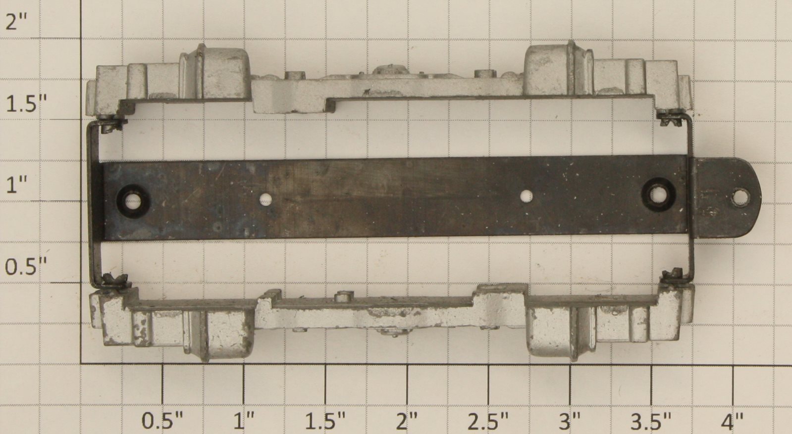 American Flyer XA13A802 S Scale Cast Silver Alco Truck Frame