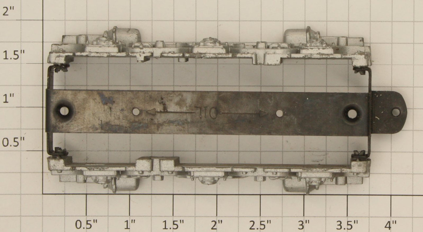 American Flyer XA13A802 S Scale Cast Silver Alco Truck Frame