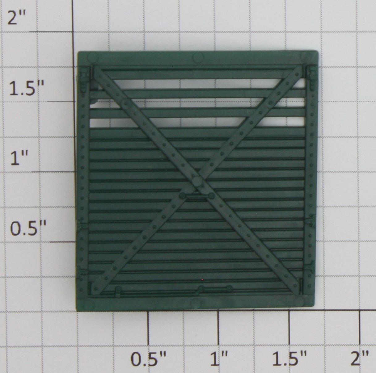 Lionel 3356-12 Green Rear Horse Car Door with Runway Stop Tab On the Side