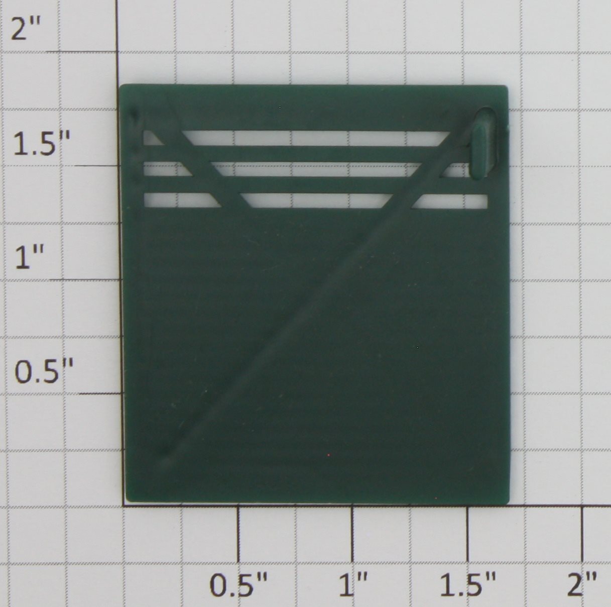 Lionel 3356-12 Green Rear Horse Car Door with Runway Stop Tab On the Side