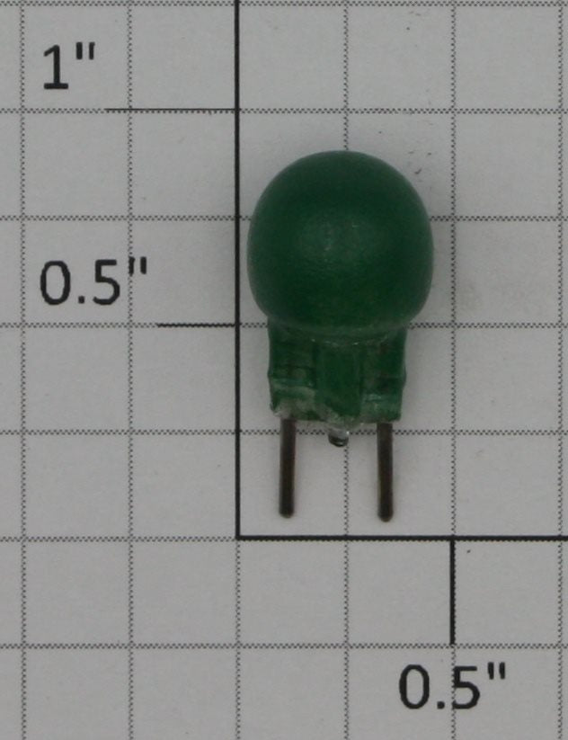 Lionel 19G 14 Volt 2-Pin Translucent Green Light Bulb