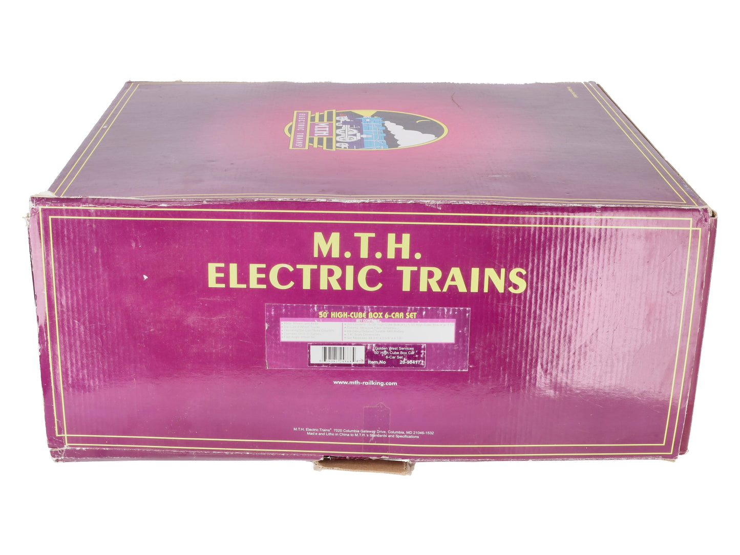 MTH 20-90417 O Golden West Services 50’ High Cube Box Car Set (Set of 6)