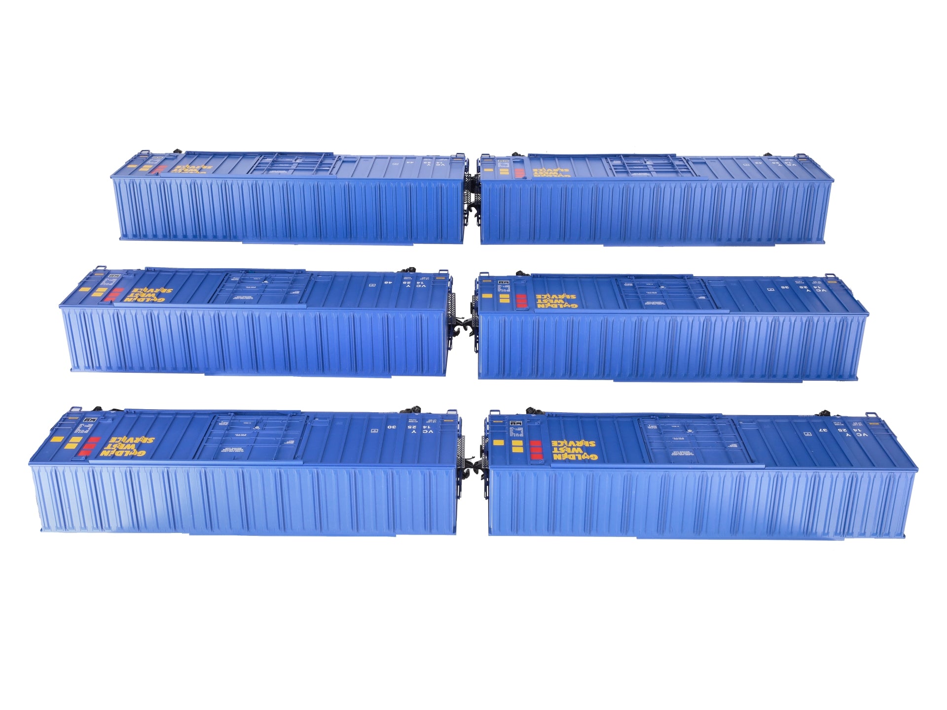 MTH 20-90417 O Golden West Services 50’ High Cube Box Car Set (Set of 6)
