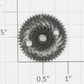 Lionel 1668E-18 Black First Intermediate Gear with Two Holes (T-18, T-48)