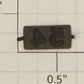 American Flyer 54 #54 Black Metal Nameplate with Embossed Numbers