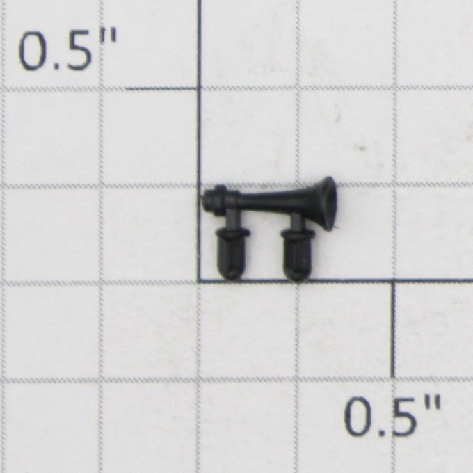 Roundhouse 23558 HO Black Plastic Horn
