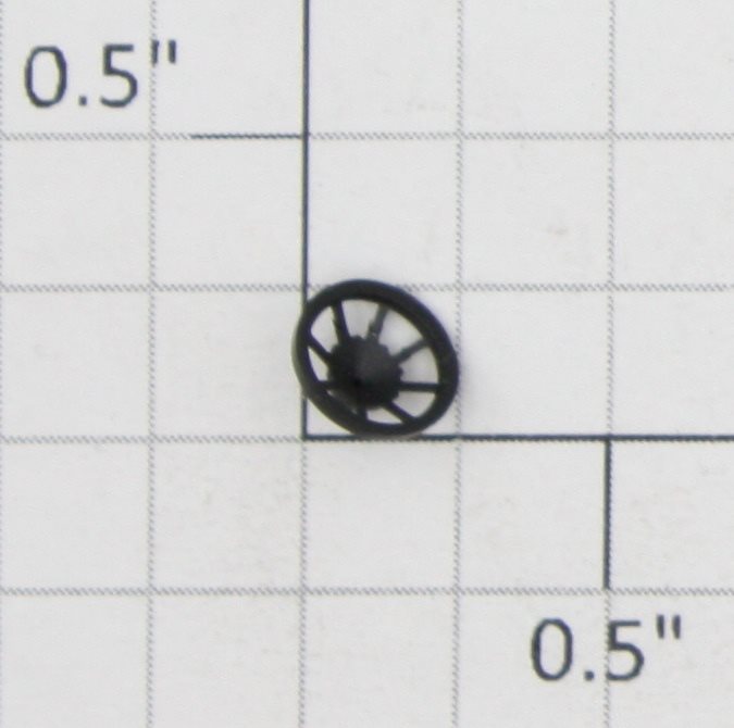 Roundhouse 23559 HO Black Plastic Brake Wheel