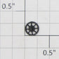 Roundhouse 23559 HO Black Plastic Brake Wheel