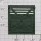 Lionel 3356-10 Right Hand Green Plain Front Horse Car Door