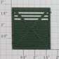 Lionel 3356-10 Left Hand Green Plain Front Horse Car Door