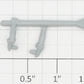Lionel 352-5 Light Gray Iceman Arms & Paddle