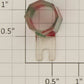 American Flyer PA10038-L S Scale Red and Green Switch Lens (Red on Left)