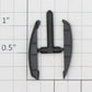 Roundhouse 2990 HO Black Plastic Brake Shoe (Set of 2)
