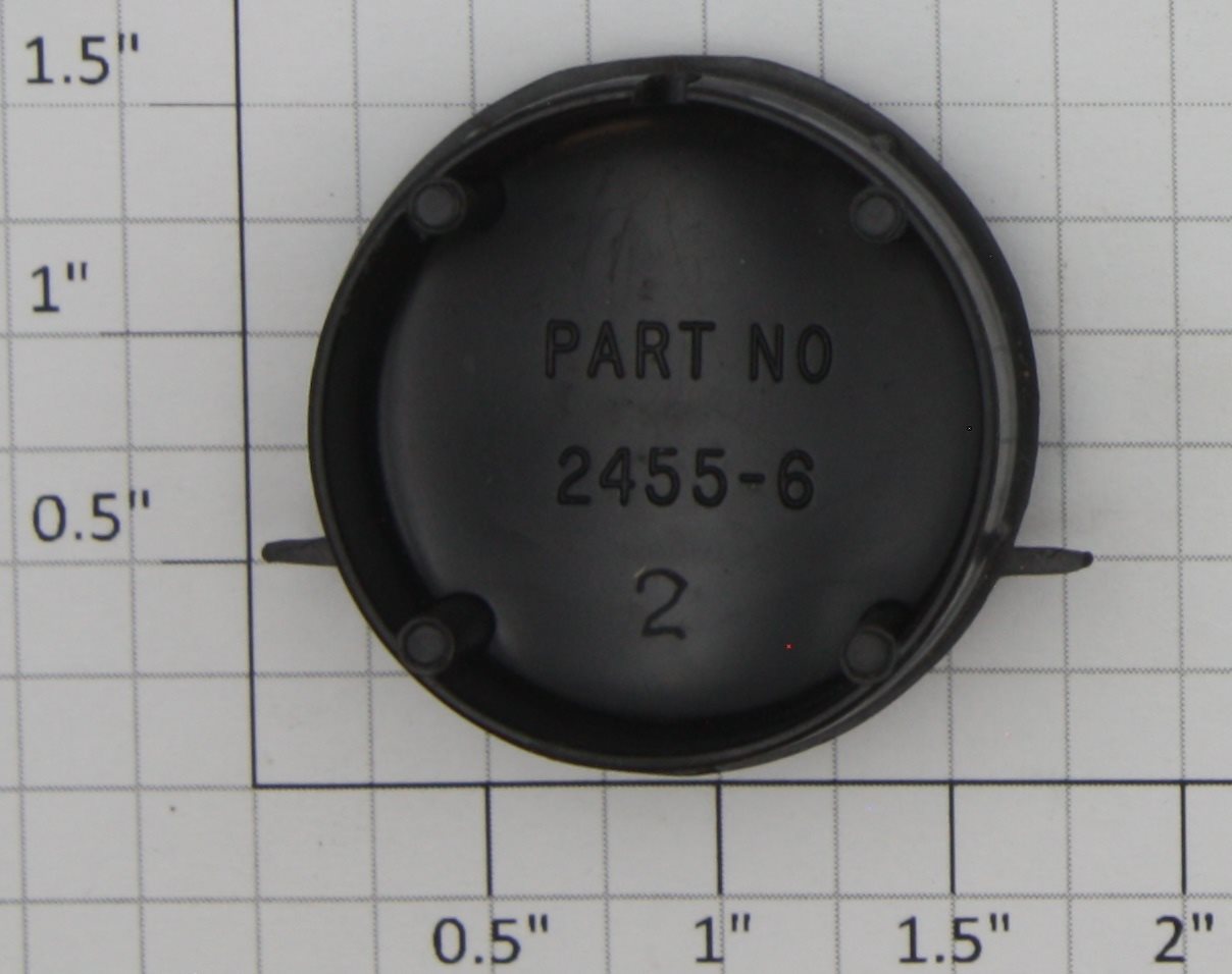Lionel 2455-6 Black Plastic Tank Car End