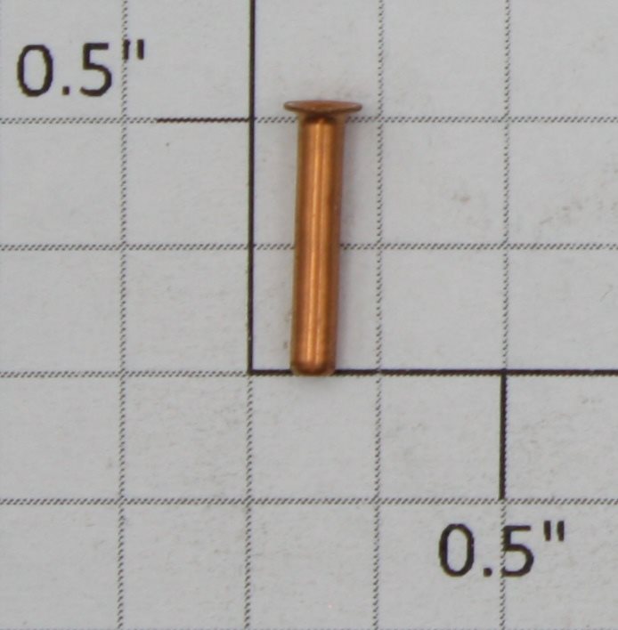 Roundhouse 28129 HO 3/32" x 17/32" Copper Eyelet