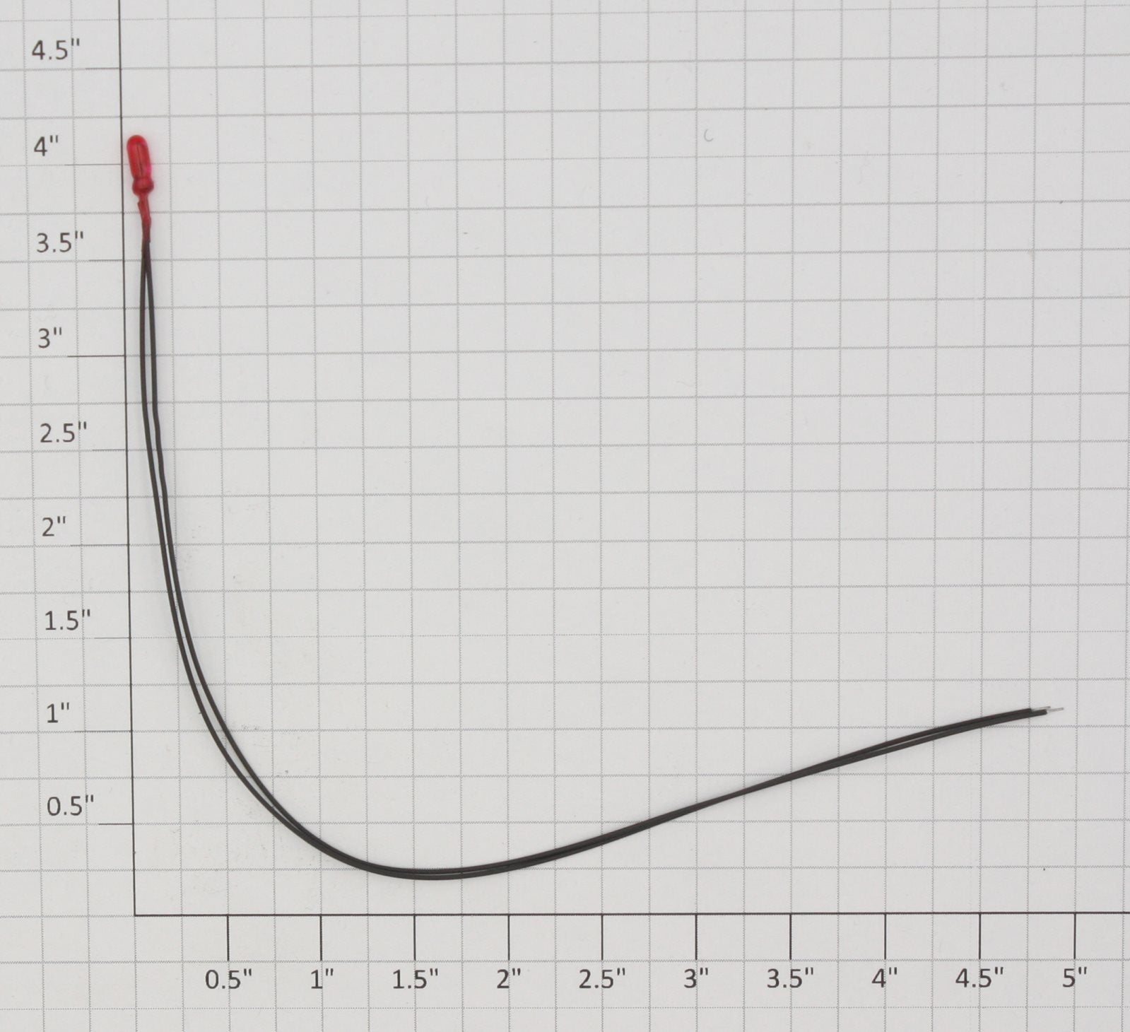 Lionel 22934-300 12 Volt 0.1A Red Grain Of Wheat Light Bulb with Leads