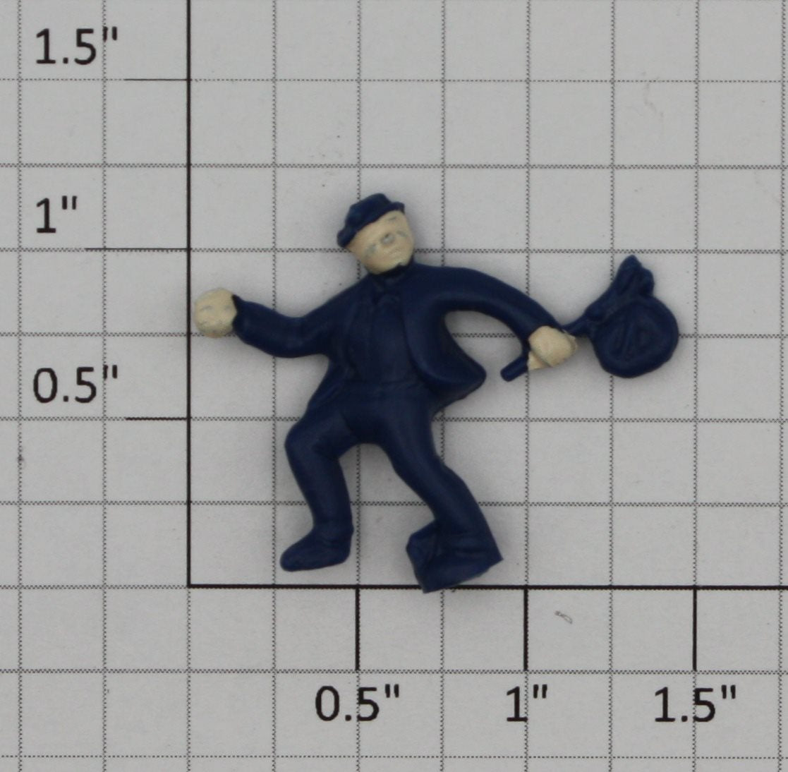 Lionel 16674-117 Blue Painted Rubber Hobo Figure