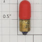 GE 313R 28 Volt Screw Base Red Translucent Tall Light Bulbs (Box of 10)