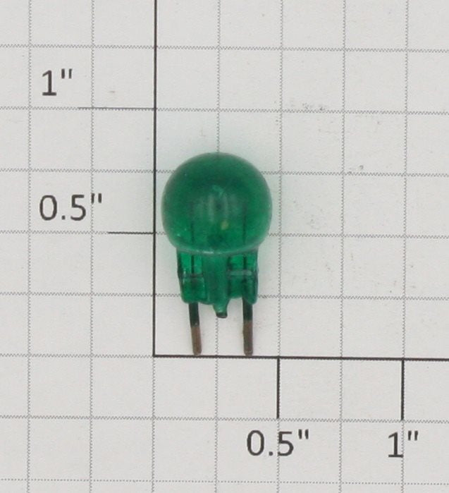 Lionel 19GT 12 Volt 2-Pin Transparent Green Light Bulb