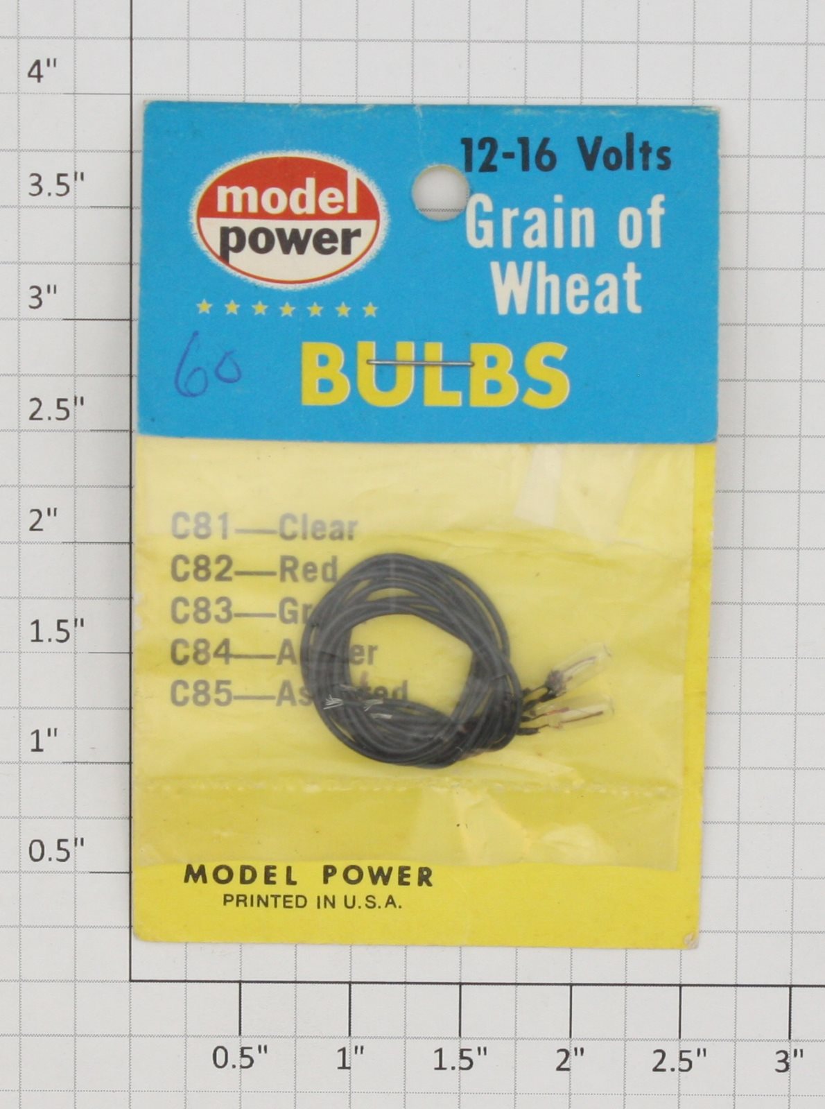 Model Power C81 12-16V Amber Grain of Wheat Bulb (Pack of 2)