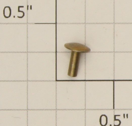 Acme 3/32" x 1/4" Large Head Brass Rivet