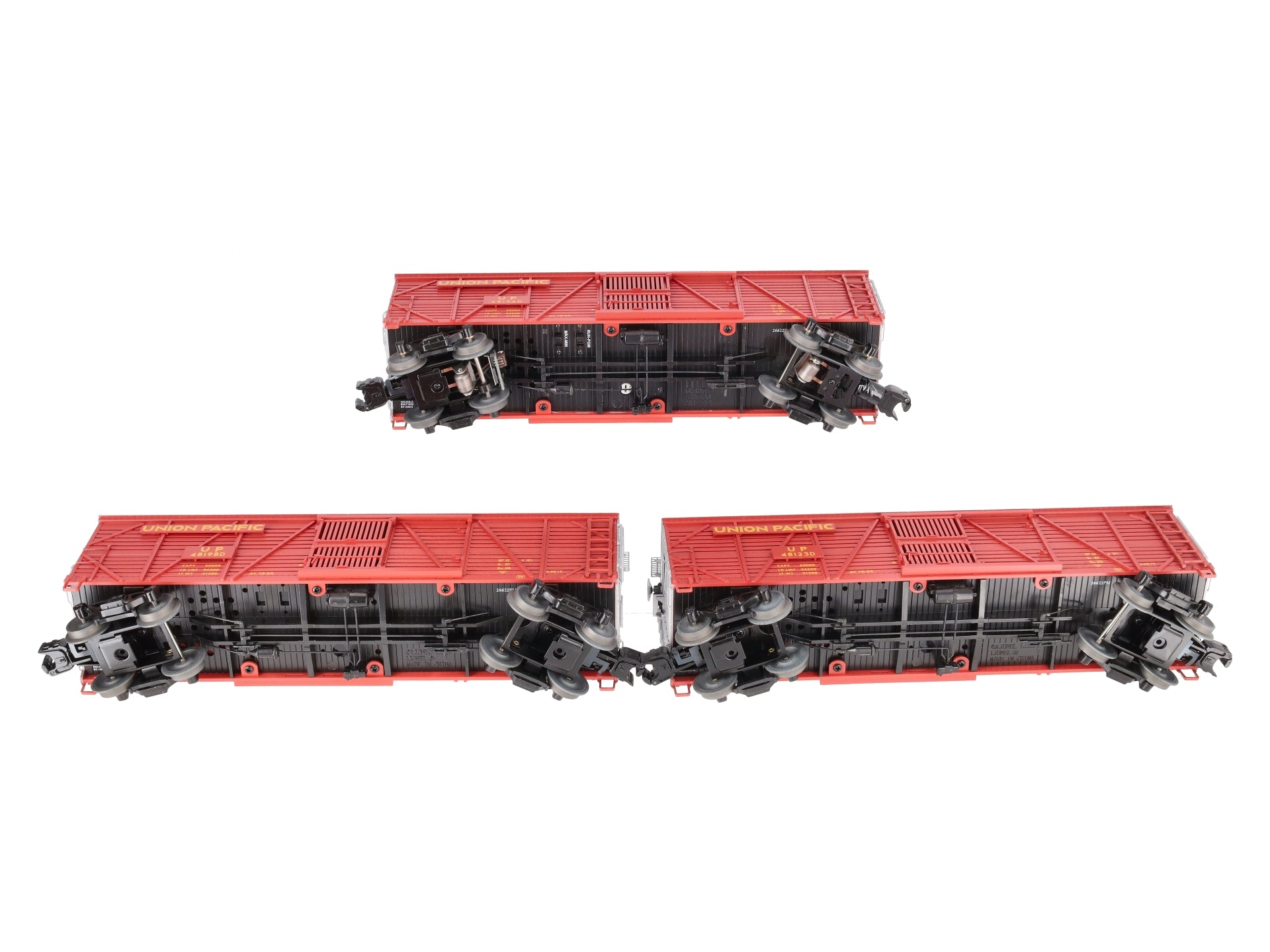 Lionel 2226920 O VISIONLINE Union Pacific Stock Cars (Set of 3)