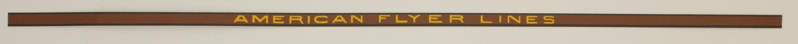 American Flyer 1600-3 Yellow/Brown 